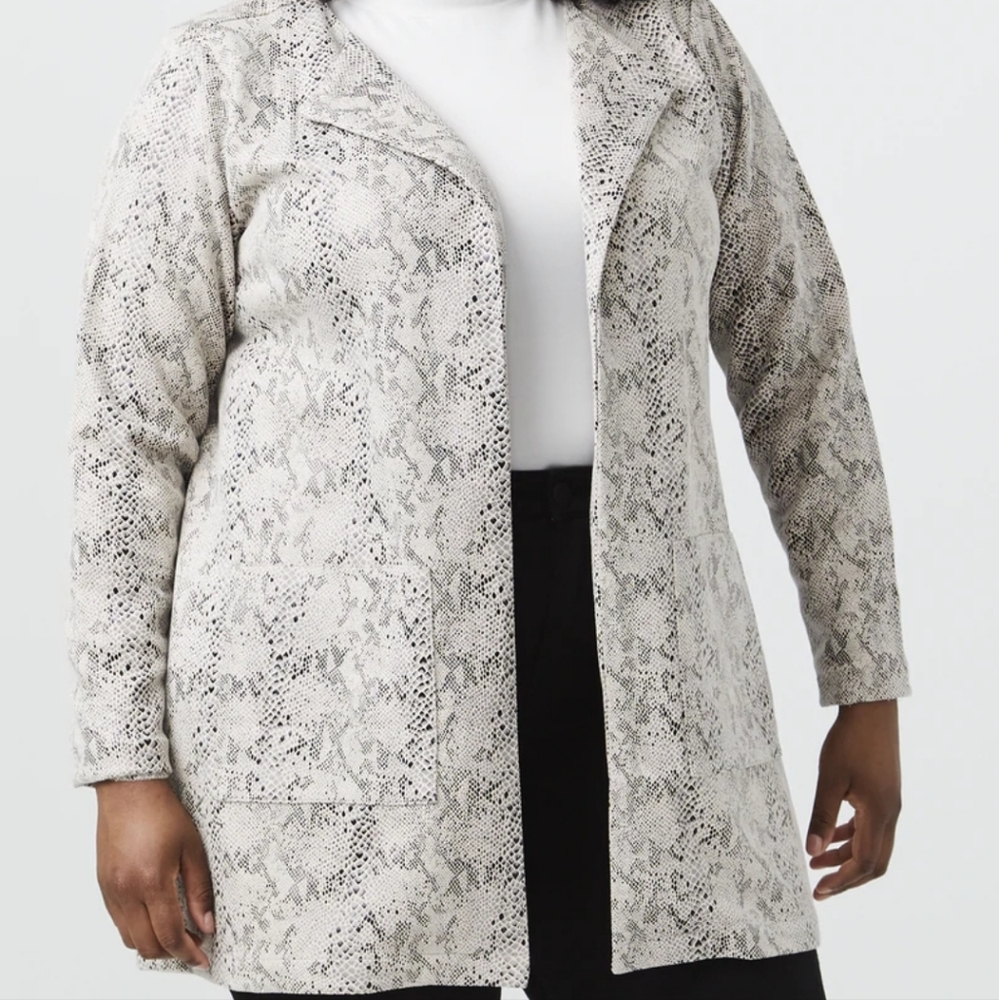 Dia & Co Faux Suede Blazer